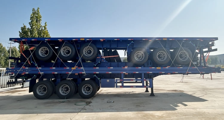 3 Unit Tri Axle 40 Foot Flatbed Trailer for Sale in Sierra Leone