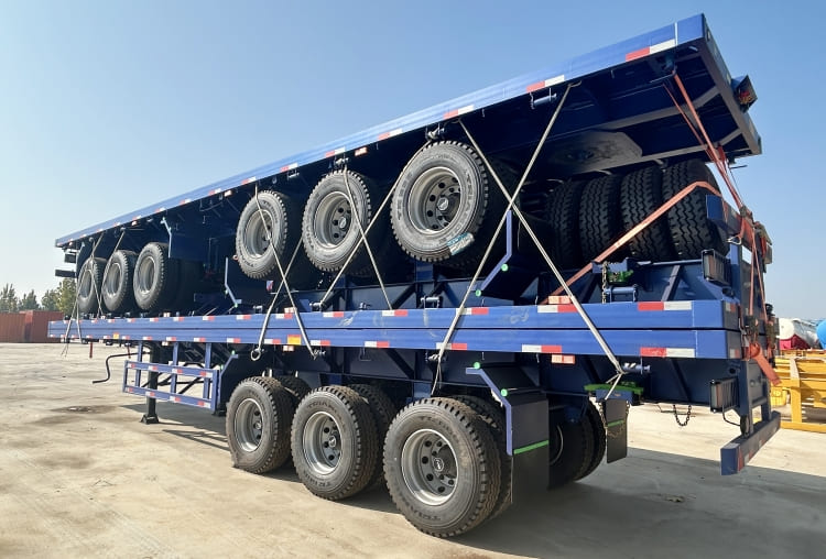 3 Unit Tri Axle 40 Foot Flatbed Trailer for Sale in Sierra Leone