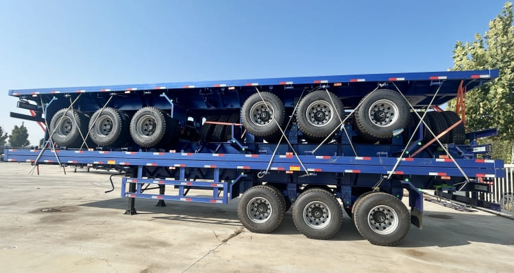 3 Unit Tri Axle 40 Foot Flatbed Trailer for Sale in Sierra Leone