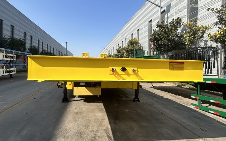 Dong Xu 2 Line 4 Axle 100 Ton Semi Low Bed Trailer for Sale in Ghana Tema