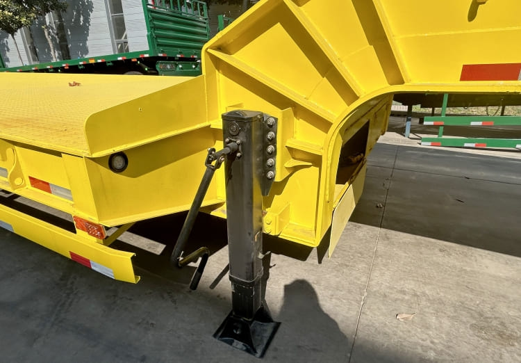 Dong Xu 2 Line 4 Axle 100 Ton Semi Low Bed Trailer for Sale in Ghana Tema