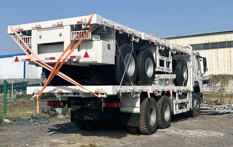 Dong Xu Dual Axle 40 Flatbed Trailer for Sale in Sierra Leone 