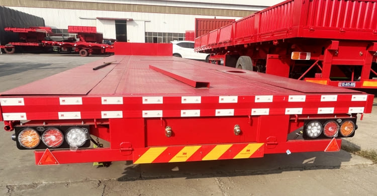 New Custom Triple Axle 40ft Gooseneck Flatbed Trailers for Sale in Mauritania