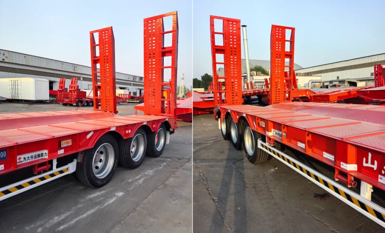 3 Axle 60 Ton Semi Lowbed Trailer for Sale in Tanzania Dar Es Salaam