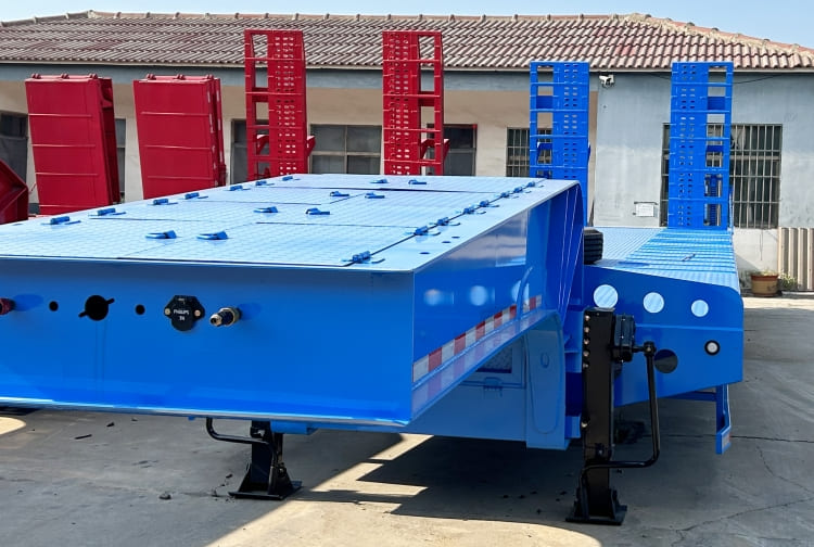 4 Axle 40 Ft 80 Ton Semi Low Bed Trailer for Sale in Nigeria Abuja