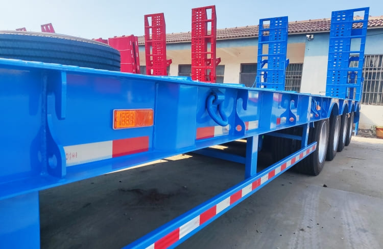 4 Axle 40 Ft 80 Ton Semi Low Bed Trailer for Sale in Nigeria Abuja
