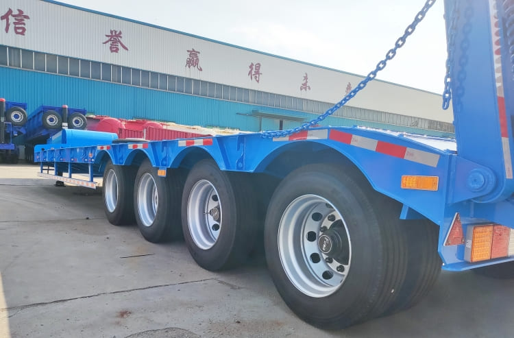 4 Axle 40 Ft 80 Ton Semi Low Bed Trailer for Sale in Nigeria Abuja