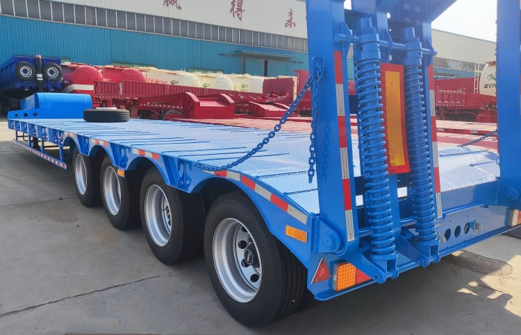 4 Axle 40 Ft 80 Ton Semi Low Bed Trailer for Sale in Nigeria Abuja