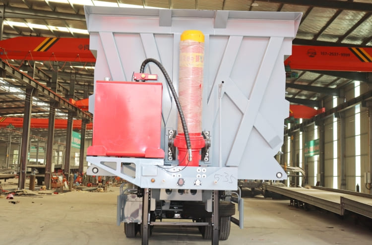 Tri Axle End Dump Trailer for Sale in Congo Kinshasa | End Dump Trailer Manufacturers 