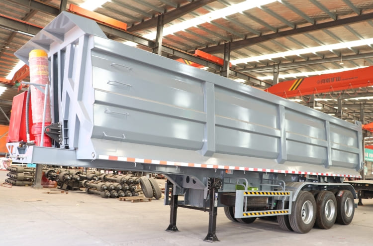 Tri Axle End Dump Trailer for Sale in Congo Kinshasa | End Dump Trailer Manufacturers 