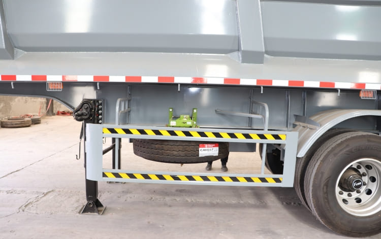 Tri Axle End Dump Trailer for Sale in Congo Kinshasa | End Dump Trailer Manufacturers 