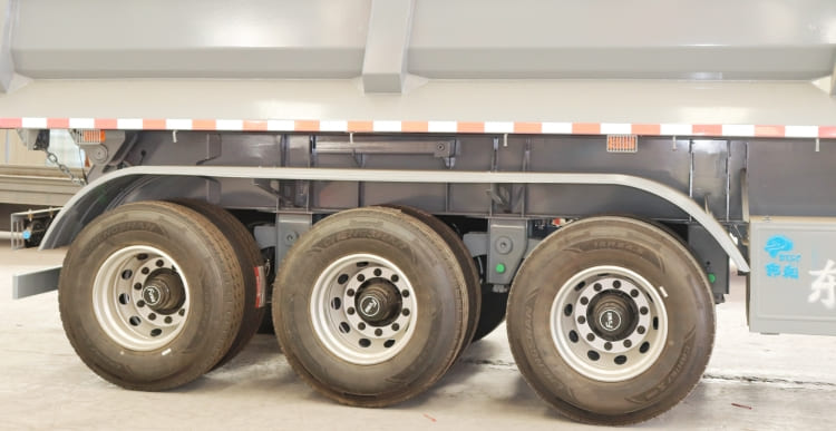 Tri Axle End Dump Trailer for Sale in Congo Kinshasa | End Dump Trailer Manufacturers 
