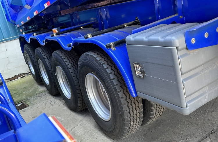 4 Axle End Tipper Trailers for Sale in Burkina Faso | Custom Tipper Trailer