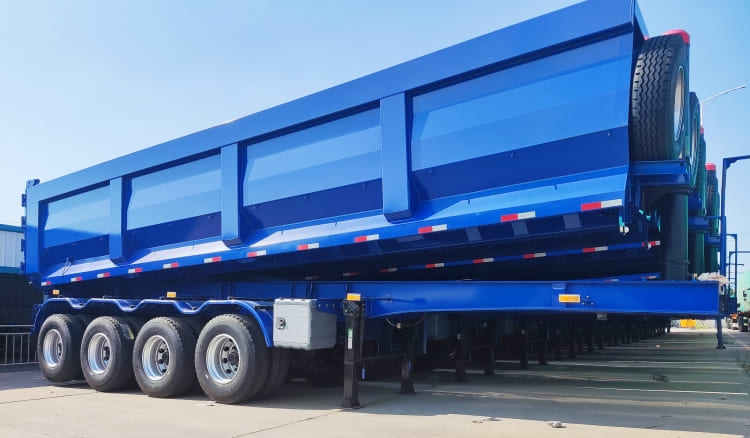 4 Axle End Tipper Trailers for Sale in Burkina Faso | Custom Tipper Trailer