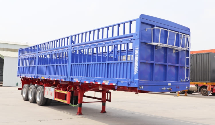 3 Axle Cattle Hauler Trailer for sale in Guinea | 60 Ton Cattle Livestock Animal Transport Trailers