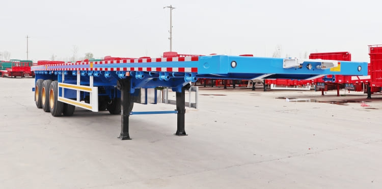 Tri Axle 40 Foot Flatbed Trailer for Sale in Mozambique | Custom Flatbed Trailer Manufacturers