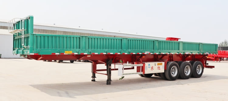 3 Axle 60 Ton Side Wall Trailer for Sale in Burundi | Trailer with Side Walls