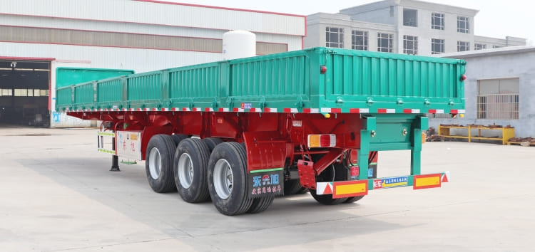 3 Axle 60 Ton Side Wall Trailer for Sale in Burundi | Trailer with Side Walls