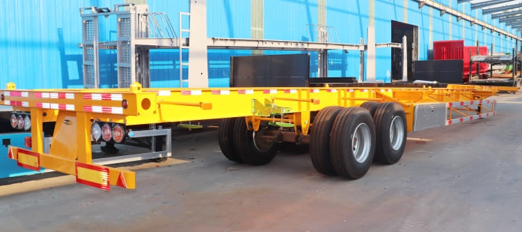 2 Axle 40ft Shipping Container Skeleton Trailer for sale in Mali
