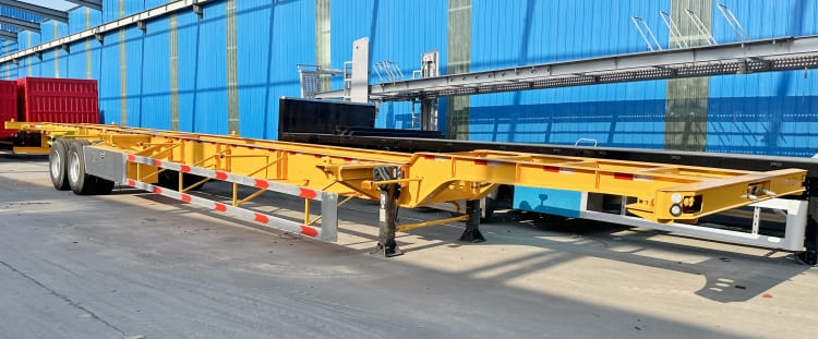 2 Axle 40ft Shipping Container Skeleton Trailer for sale in Mali