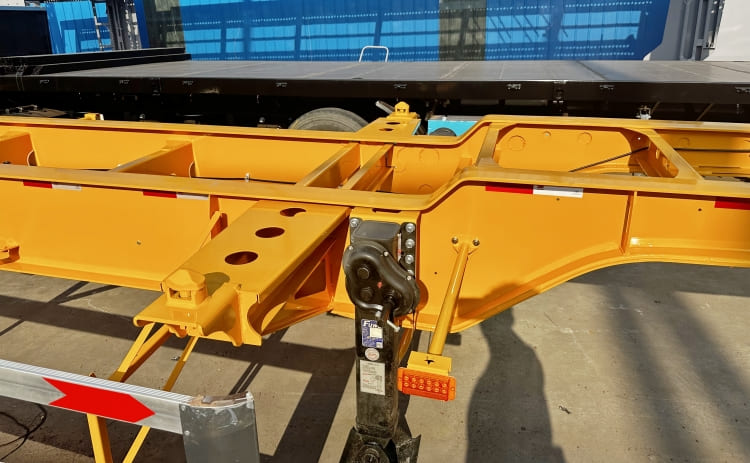 2 Axle 40ft Shipping Container Skeleton Trailer for sale in Mali