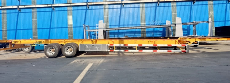 2 Axle 40ft Shipping Container Skeleton Trailer for sale in Mali