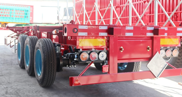 Tri Axle 40ft Container Chassis Trailer for Sale in Benin