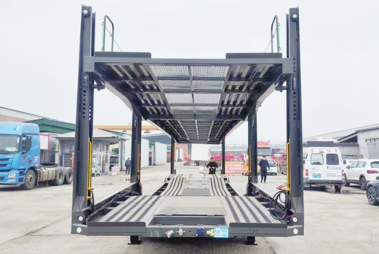 Multi Twin Double Decker Car Transport Trailers for Sale in Madagascar