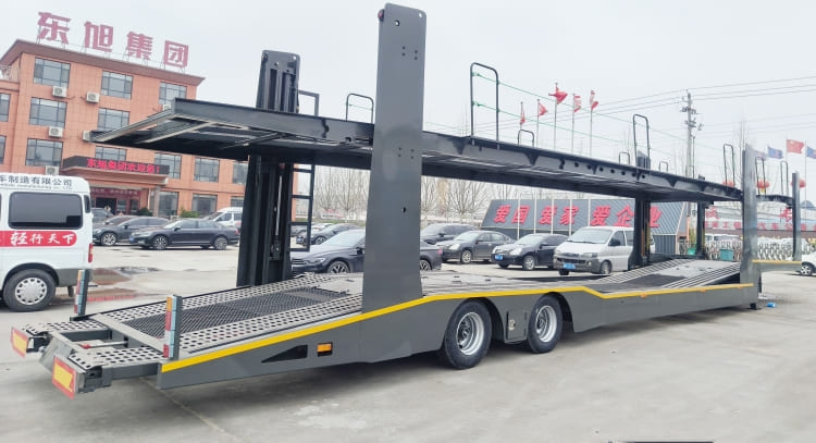 Multi Twin Double Decker Car Transport Trailers for Sale in Madagascar