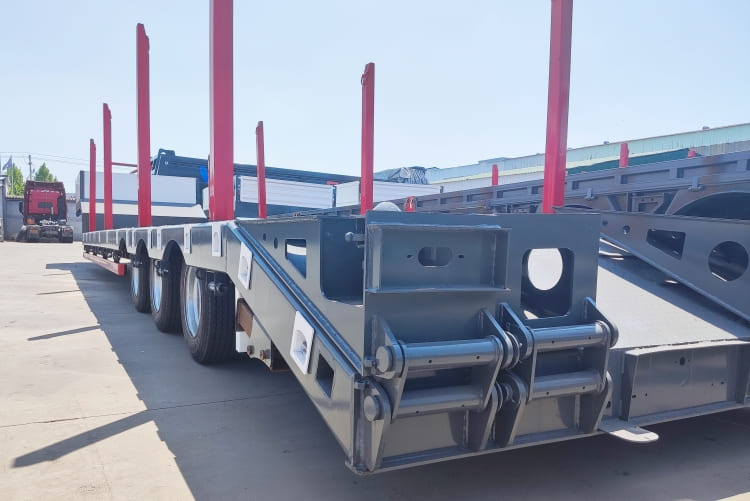 CHINA Multi Function Low Bed Trailer for Sale in Ethiopia