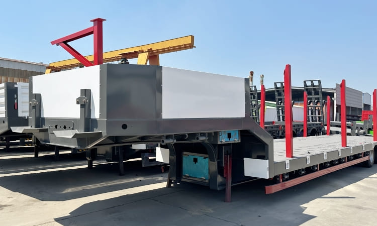 CHINA Multi Function Low Bed Trailer for Sale in Ethiopia