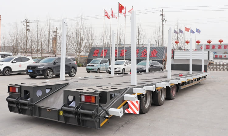 CHINA Multi Function Low Bed Trailer for Sale in Ethiopia