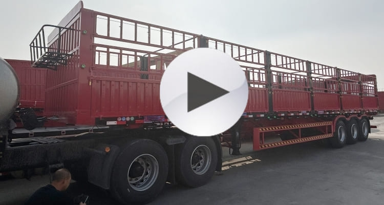 Livestock Animal Cattle Hauler Transport Trailer for Sale in Ghana Tema