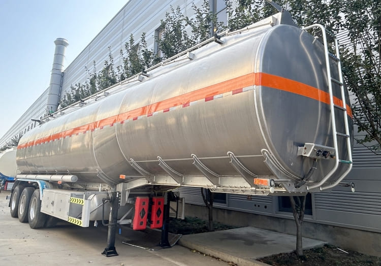 45000 Liters Stainless Steel Fuel Tanker Semi Trailers for Sale in Zimbabwe Harare