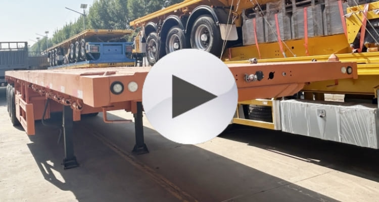 3 Axle 40 Ft Flatbed Trailer for Sale in Kenya Mombasa | Flatbed Trailer Manufacturers