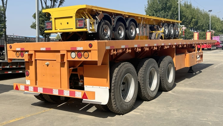 3 Axle 40 Ft Flatbed Trailer for Sale in Kenya Mombasa | Flatbed Trailer Manufacturers