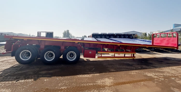 Tri Axle 40 Flatbed Trailer for Sale in Senegal Dakar
