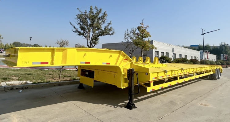 2 Line 4 Axle 100 Ton Low Loader Semi Trailer for Sale in Zimbabwe Harare