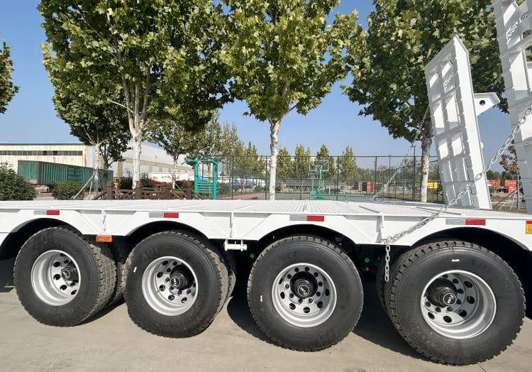 4 Axle 80 Ton Low Loader Trailer for Sale in Tanzania Dodoma