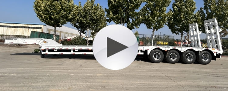 4 Axle 80 Ton Low Loader Trailer for Sale in Tanzania Dodoma