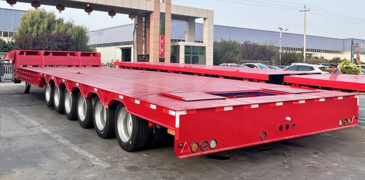6 Line 12 Axle Folding Neck Lowboy Trailers for Sale in Kazakhstan