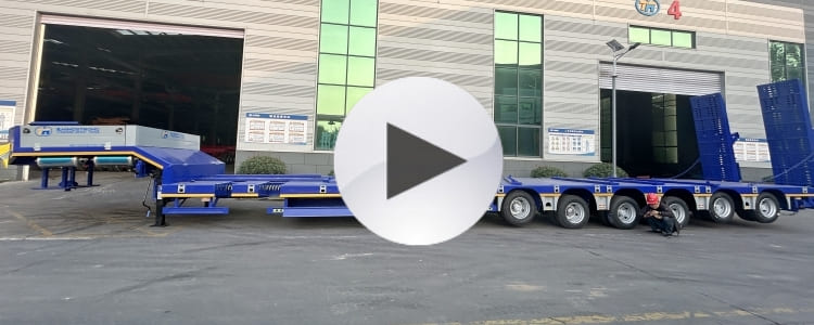 6 Axle 120 Ton Semi Low Loader Trailer for Sale ih Central Asia