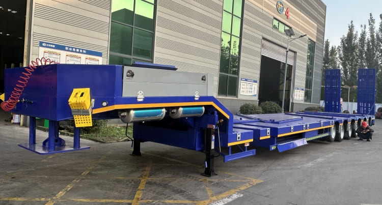 6 Axle 120 Ton Semi Low Loader Trailer for Sale ih Central Asia