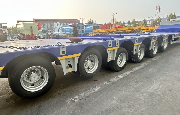 6 Axle 120 Ton Semi Low Loader Trailer for Sale ih Central Asia