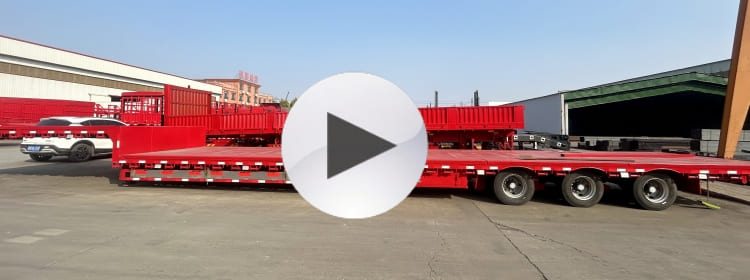 3 Axle 40 Ft Gooseneck Flatbed Trailer for Sale in Uganda