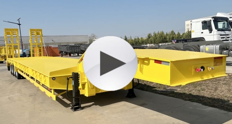 4 Axle 80 Ton Low Loader Trailer for Sale in Sierra Leone