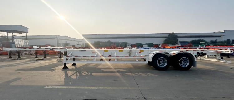 2 Axle 40ft Container Skeleton Trailer for Sale in Burkina Faso