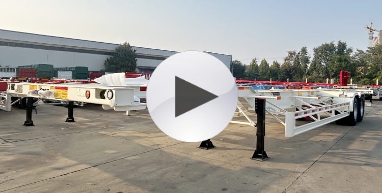 2 Axle 40ft Container Skeleton Trailer for Sale in Burkina Faso