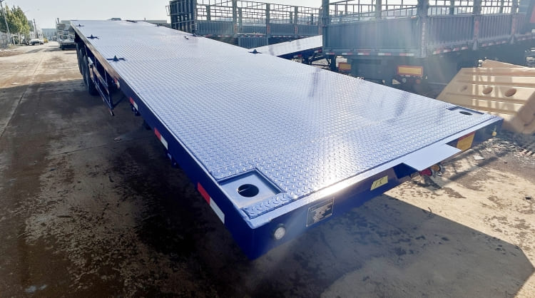 Tri Axle 40 Foot Heavy Duty Equipment Flatbed Trailer for Sale in Botswana