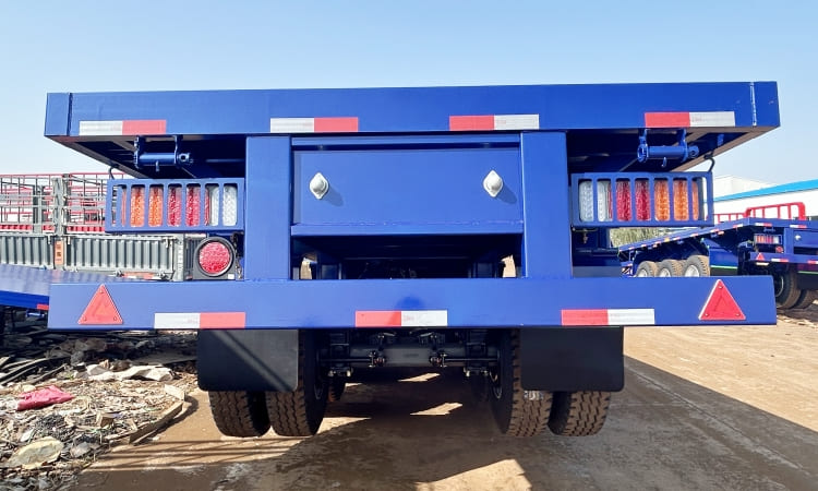 Tri Axle 40 Foot Heavy Duty Equipment Flatbed Trailer for Sale in Botswana